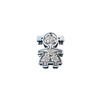 Charm Elements in Or blanc Diamante DCHF9160.001